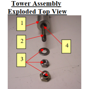Patty-O-Matic Protege Tower Assembly Exploded Top View
